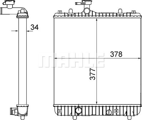 Wilmink Group WG2182678 - Радиатор, охлаждение двигателя autospares.lv