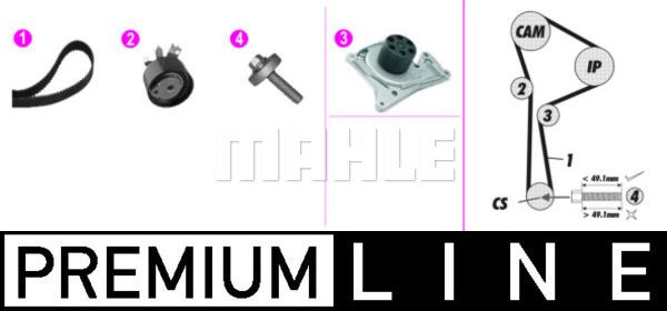 Wilmink Group WG2182141 - Водяной насос + комплект зубчатого ремня ГРМ autospares.lv