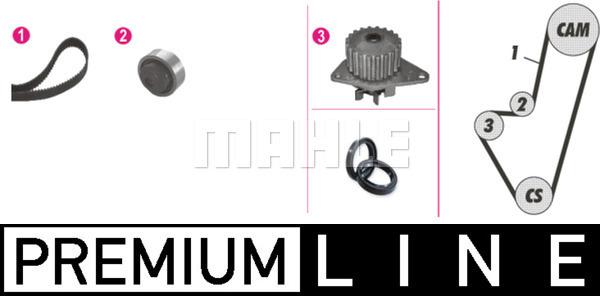 Wilmink Group WG2182152 - Водяной насос + комплект зубчатого ремня ГРМ autospares.lv