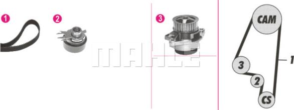 Wilmink Group WG2182102 - Водяной насос + комплект зубчатого ремня ГРМ autospares.lv