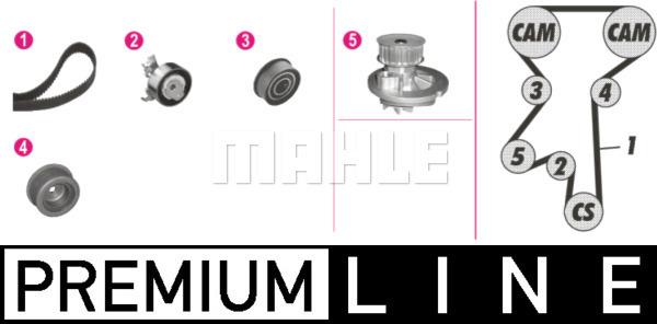 Wilmink Group WG2182170 - Водяной насос + комплект зубчатого ремня ГРМ autospares.lv