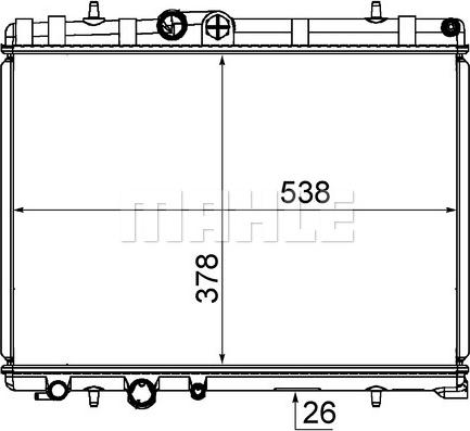 Wilmink Group WG2182896 - Радиатор, охлаждение двигателя autospares.lv