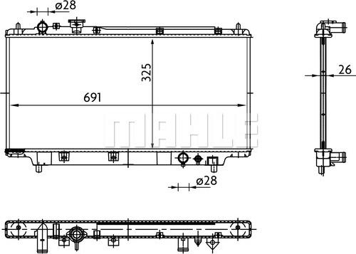 Wilmink Group WG2182881 - Радиатор, охлаждение двигателя autospares.lv