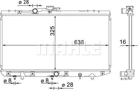 Wilmink Group WG2182834 - Радиатор, охлаждение двигателя autospares.lv