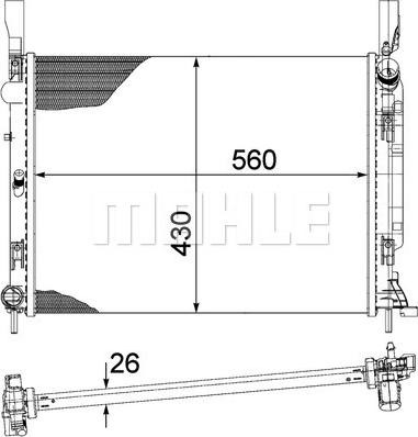 Wilmink Group WG2182393 - Радиатор, охлаждение двигателя autospares.lv