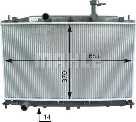 Wilmink Group WG2182348 - Радиатор, охлаждение двигателя autospares.lv