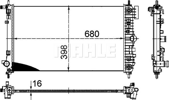 Wilmink Group WG2182316 - Радиатор, охлаждение двигателя autospares.lv