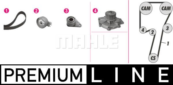 Wilmink Group WG2182215 - Водяной насос + комплект зубчатого ремня ГРМ autospares.lv