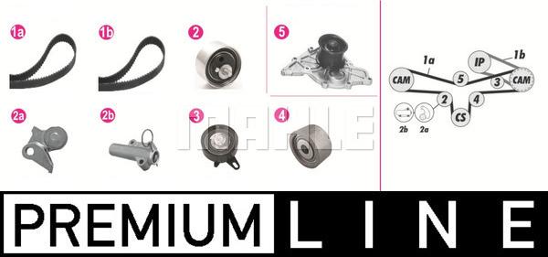 Wilmink Group WG2182221 - Водяной насос + комплект зубчатого ремня ГРМ autospares.lv