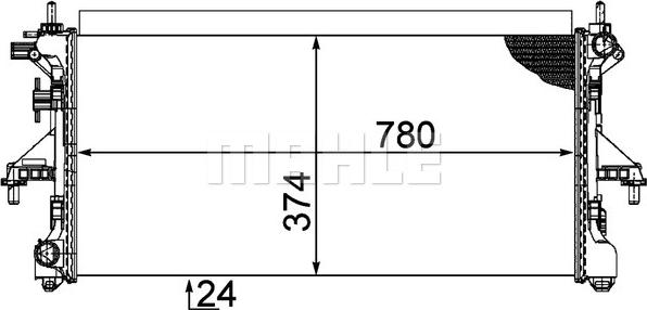 Wilmink Group WG2182276 - Радиатор, охлаждение двигателя autospares.lv