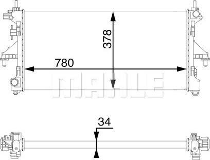 Wilmink Group WG2182278 - Радиатор, охлаждение двигателя autospares.lv