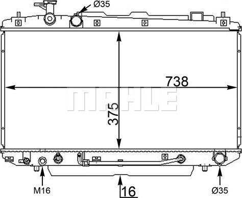 Wilmink Group WG2182755 - Радиатор, охлаждение двигателя autospares.lv