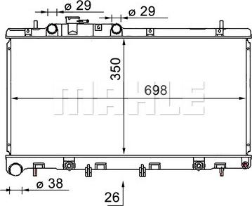 Wilmink Group WG2182767 - Радиатор, охлаждение двигателя autospares.lv