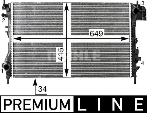 Wilmink Group WG2182786 - Радиатор, охлаждение двигателя autospares.lv