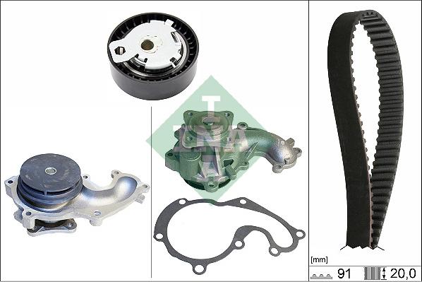 Wilmink Group WG2136862 - Водяной насос + комплект зубчатого ремня ГРМ autospares.lv