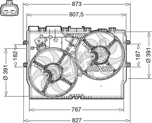 Wilmink Group WG2170095 - Вентилятор, охлаждение двигателя autospares.lv