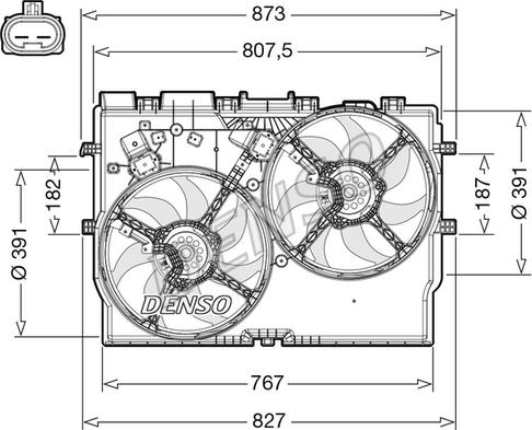 Wilmink Group WG2170096 - Вентилятор, охлаждение двигателя autospares.lv