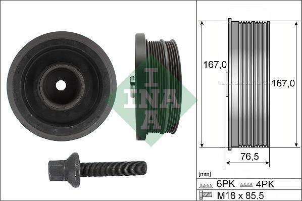 Wilmink Group WG2171317 - Шкив коленчатого вала autospares.lv