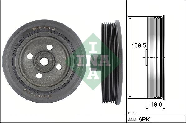 Wilmink Group WG2326291 - Шкив коленчатого вала autospares.lv