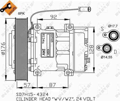 Wilmink Group WG2260594 - Компрессор кондиционера autospares.lv