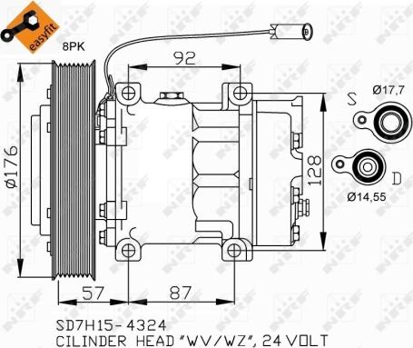 Wilmink Group WG2260593 - Компрессор кондиционера autospares.lv