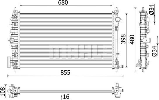 Wilmink Group WG2204739 - Радиатор, охлаждение двигателя autospares.lv