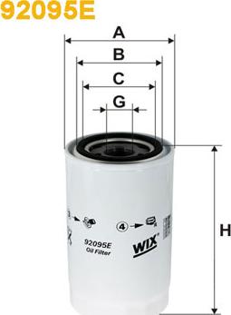 WIX Filters 92095E - Масляный фильтр autospares.lv