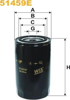 WIX Filters 51459E - Масляный фильтр autospares.lv
