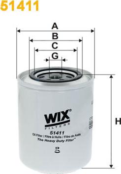 WIX Filters 51411 - Масляный фильтр autospares.lv