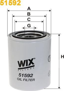 WIX Filters 51592 - Масляный фильтр autospares.lv