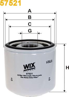 WIX Filters 57521 - Масляный фильтр autospares.lv