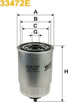 WIX Filters 33472E - Топливный фильтр autospares.lv