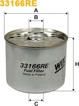 WIX Filters 33166RE - Топливный фильтр autospares.lv
