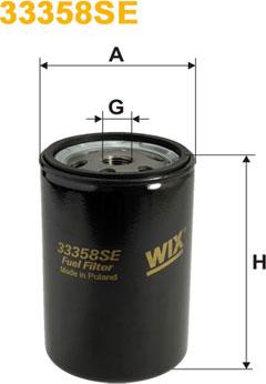 WIX Filters 33358SE - Топливный фильтр autospares.lv