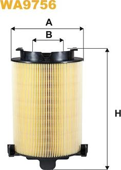 WIX Filters WA9756 - Воздушный фильтр, двигатель autospares.lv