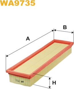 WIX Filters WA9735 - Воздушный фильтр, двигатель autospares.lv