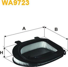 WIX Filters WA9723 - Воздушный фильтр, двигатель autospares.lv