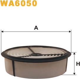 WIX Filters WA6050 - Воздушный фильтр, двигатель autospares.lv