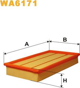 WIX Filters WA6171 - Воздушный фильтр, двигатель autospares.lv