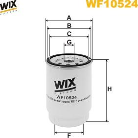 WIX Filters WF10524 - Топливный фильтр autospares.lv