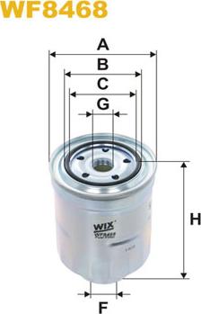 WIX Filters WF8468 - Топливный фильтр autospares.lv