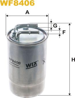 WIX Filters WF8406 - Топливный фильтр autospares.lv