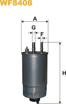 WIX Filters WF8408 - Топливный фильтр autospares.lv