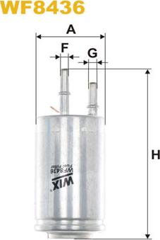 WIX Filters WF8436 - Топливный фильтр autospares.lv
