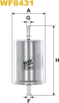 WIX Filters WF8431 - Топливный фильтр autospares.lv