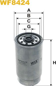 WIX Filters WF8424 - Топливный фильтр autospares.lv