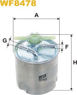 WIX Filters WF8478 - Топливный фильтр autospares.lv