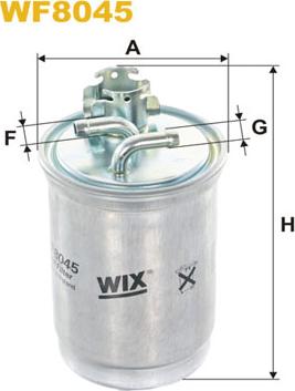 WIX Filters WF8045 - Топливный фильтр autospares.lv