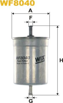 WIX Filters WF8040 - Топливный фильтр autospares.lv
