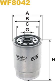 WIX Filters WF8042 - Топливный фильтр autospares.lv